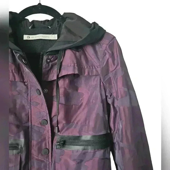 Blanc NOIR SkyFall Aviator Jacket Aubergine Camo Women's Sz Small - Picture 2 of 12